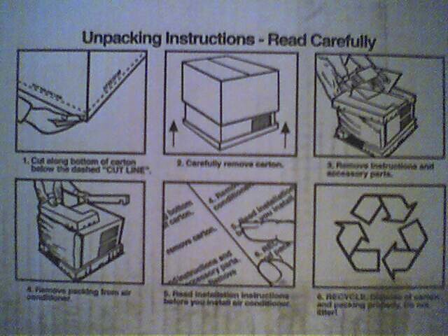 unpacking instructions